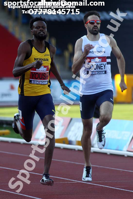Mens 400 metres, 2019 Muller British Championships, Alexander Stadium, Birmingham. Photo: David T. Hewitson/Sports for All Pics